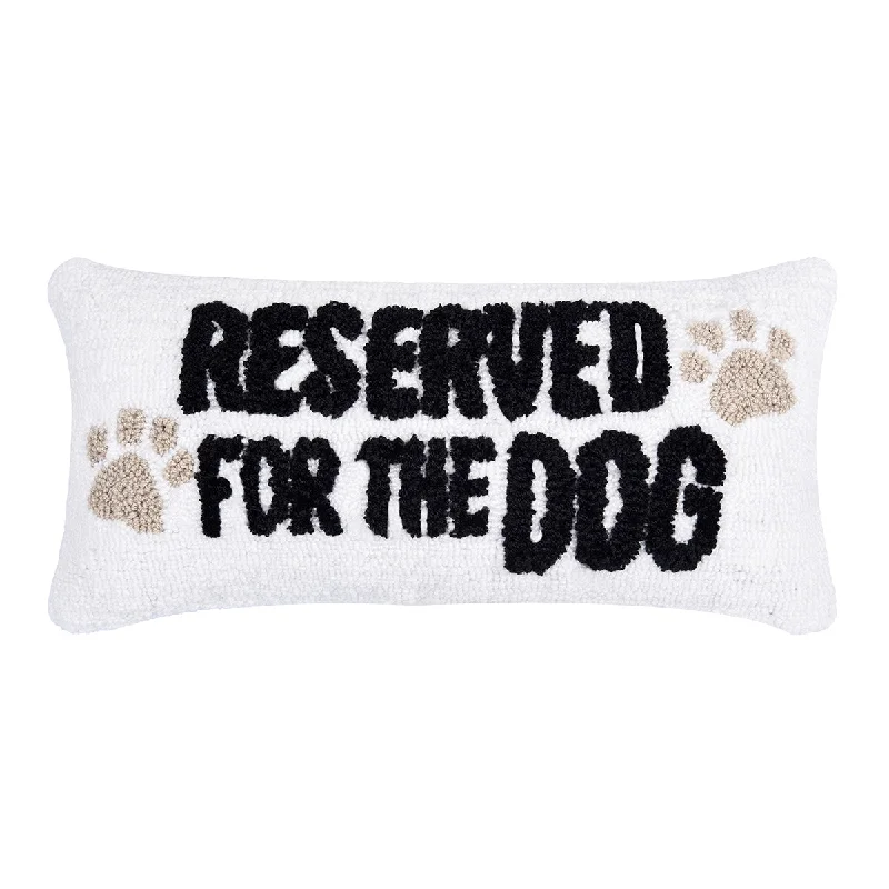 Velvet Pillows for a Touch of EleganceReserved For The Dog Hooked Mini Pillow