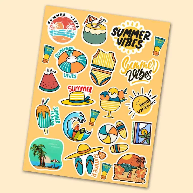 Flat Sheets with a High - Quality Finish for a Luxurious LookSummer Mini Stickers Sheet