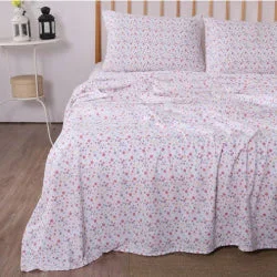 Quilted Cotton Sheets for a Warm and Inviting BedUltrasoft Micro Flannel Star Track Sheet Set