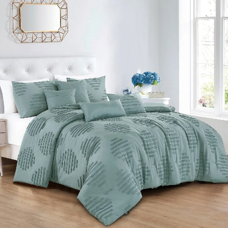 Down - filled comforters for supreme warmth and lightnessSevilla Luxury 7 Piece Comforter set