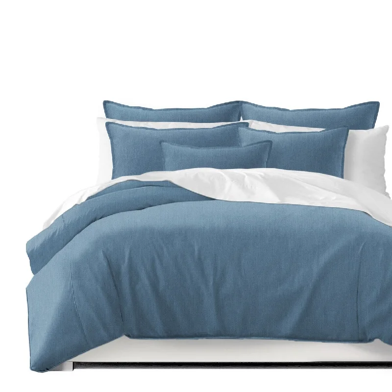 Queen - size comforters for standard queen - sized mattressesSutton Chambray Blue Comforter and Pillow Sham(s) Set