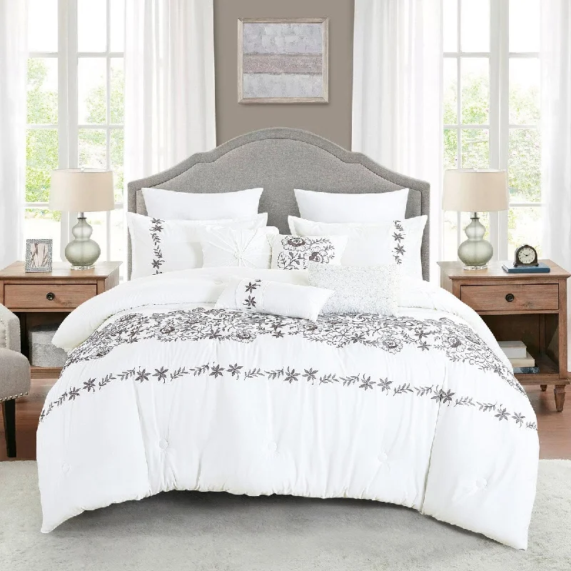 King - size comforters to fit large king - sized beds perfectlyJuturna Luxury 7 Piece Comforter