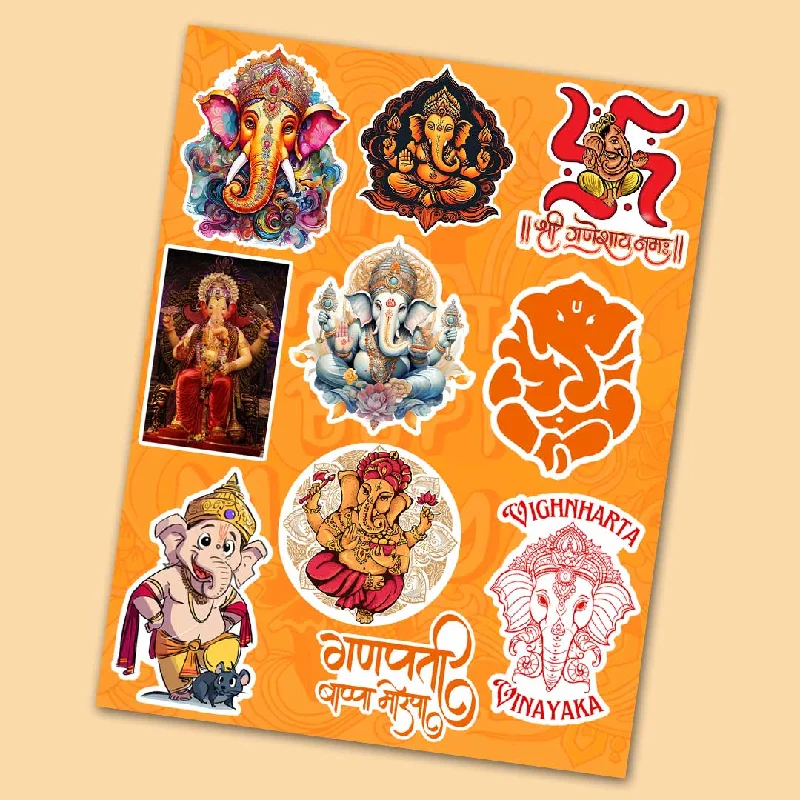 Jersey - Knit Sheets for a Comfortable and Casual BedGanpati Bappa Mini Sticker Sheet