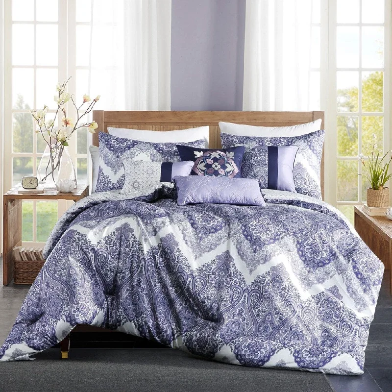 King - size comforters to fit large king - sized beds perfectlyEwing embroidery 7 piece comforter set