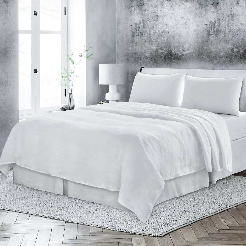 Queen - Size Sheet Sets with a European Pillowcase SetBasic Linen Sheets Set.