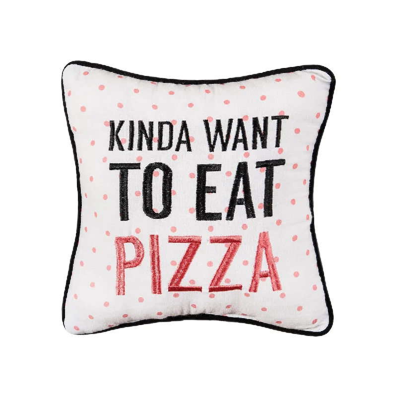 Cotton Pillows for Natural ComfortEat Pizza Mini Pillow