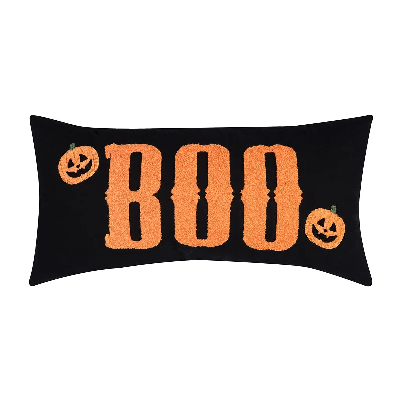 Round Pillows for Boho-Style InteriorsBoo Pumpkin Pillow