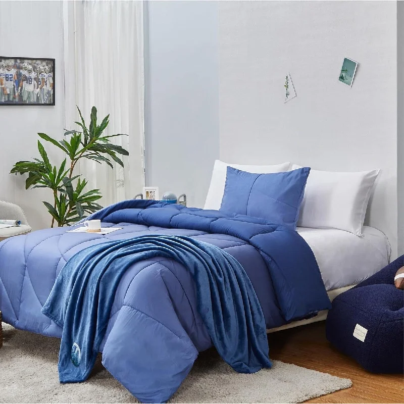 Microfiber - filled comforters that are lightweight and easy to care forAeropostale 2 Piece Marshmallow Wave Bedroom Comforter and Matching Sham Set,Twin