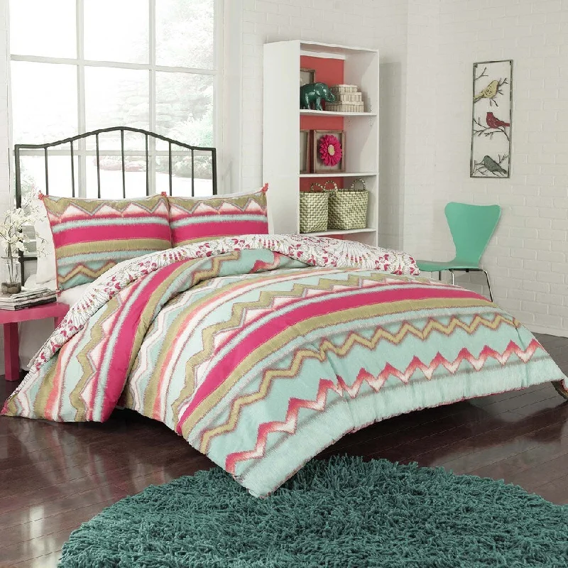 Queen - size comforters for standard queen - sized mattressesVue Zazza 3-piece Comforter Set