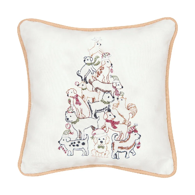 Velvet Pillows for a Touch of ElegancePuppy Tree Mini Pillow