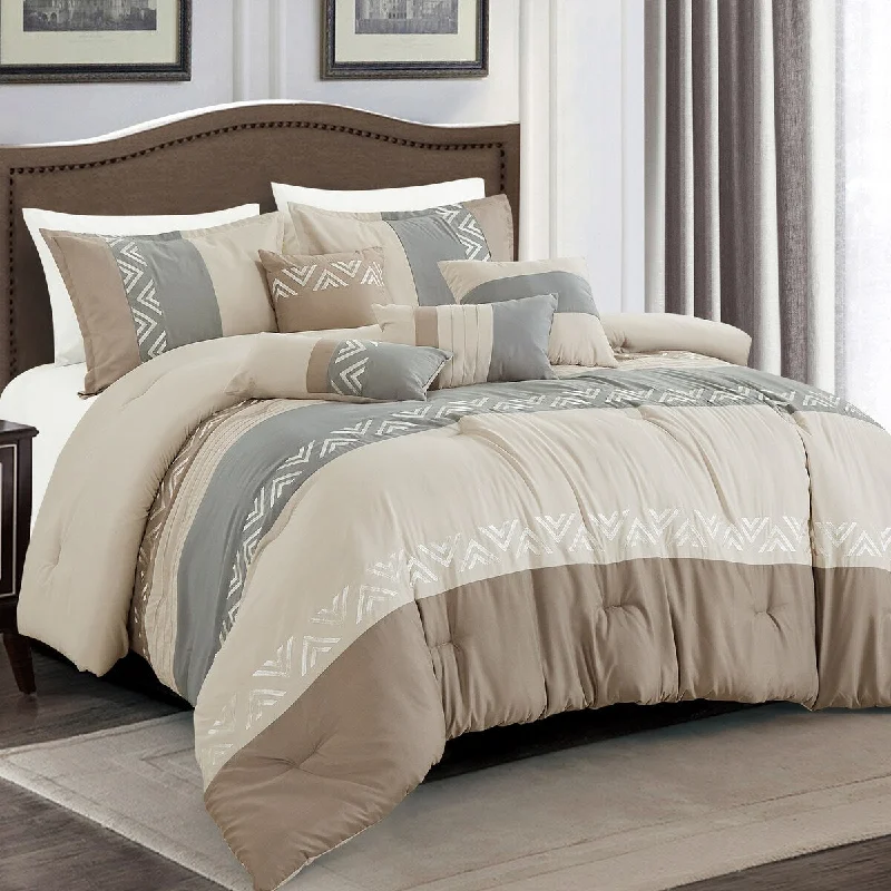 King - size comforters to fit large king - sized beds perfectlyNADDA Luxury 7 Piece Comforter