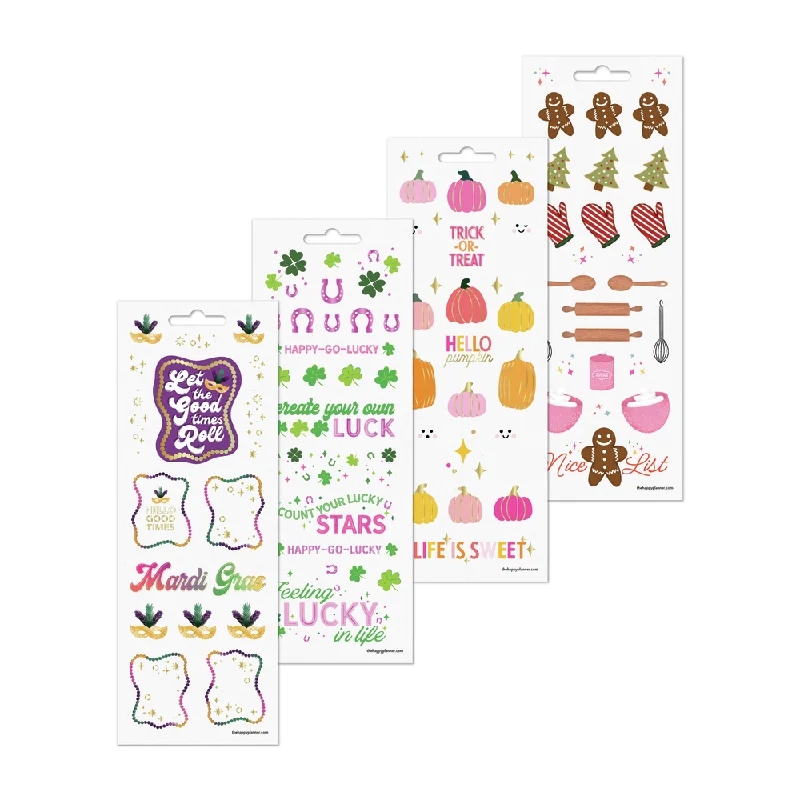 Organic Flannel Sheets for a Natural and Warm SleepSeasons of Joy - 8 Sticker Sheets