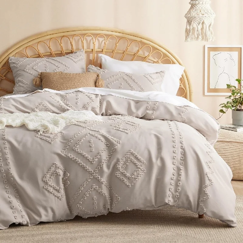 Goose down comforters known for their superior quality and insulationTwin Comforter Set -2 Pieces Modern Farmhouse Bed Set, Includes 1 Pillow Sham