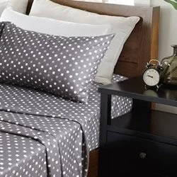 Moisture - Wicking Cotton Sheets for a Dry and Comfortable SleepMicro Flannelette Add It Up Printed Sheet Set