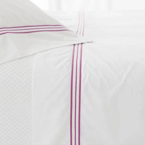 Rayon - Cotton Sheets for a Breathable and Soft BlendPine Cone Hill Trio Fuchsia Flat Sheet