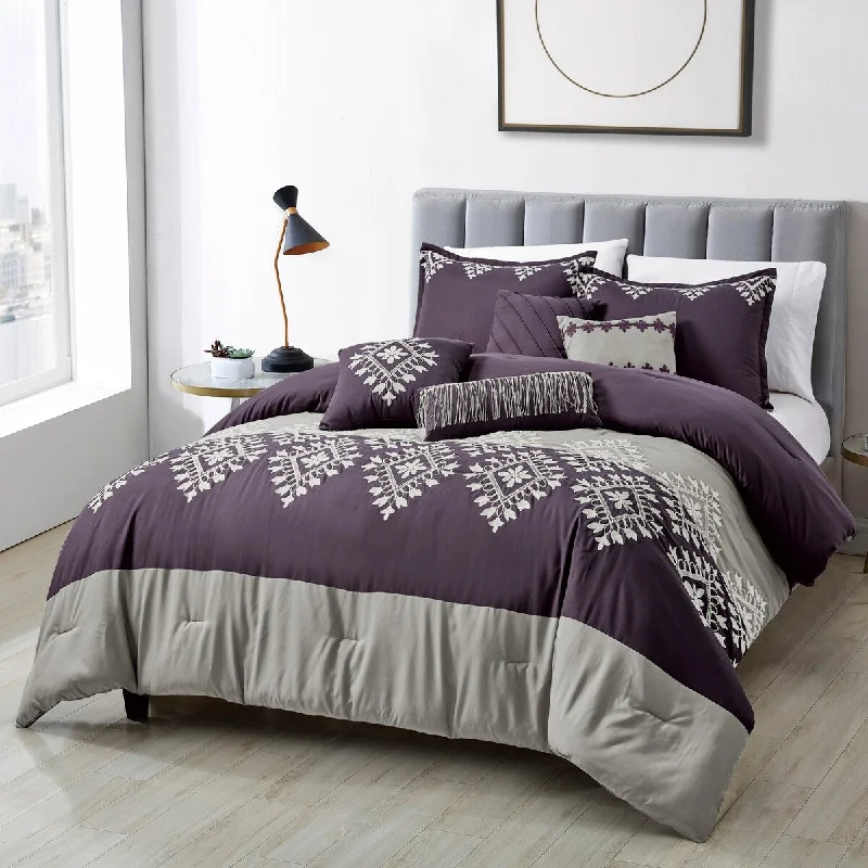 Goose down comforters known for their superior quality and insulationBIAN Luxury 7 Piece Comforter