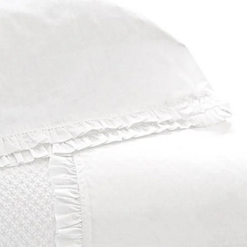 Sheet Sets with Multiple Pillowcase OptionsPine Cone Hill Classic Ruffle White Sheet Set