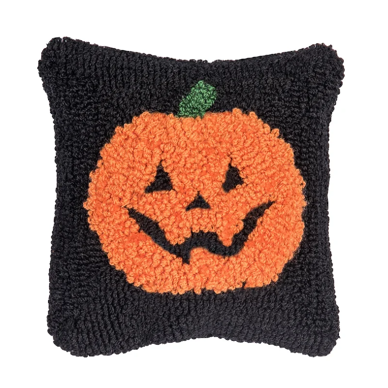 Travel Pillows for Long JourneysPumpkin Hooked Mini Pillow