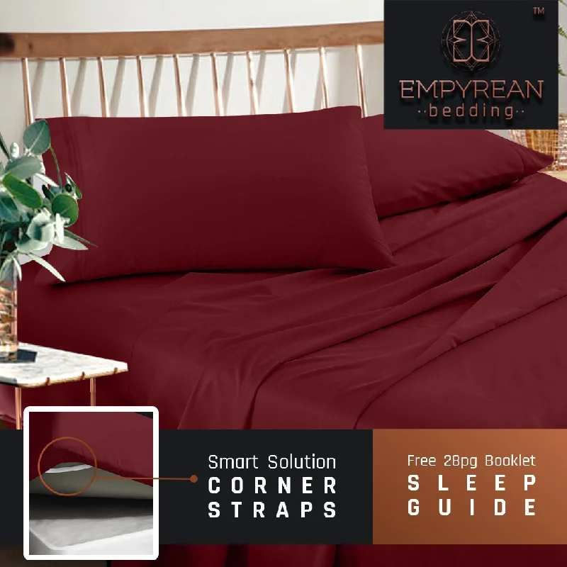 Queen - Size Sheet Sets with a European Pillowcase SetEmpyrean Premium Deep Pocket Bed Sheet Set