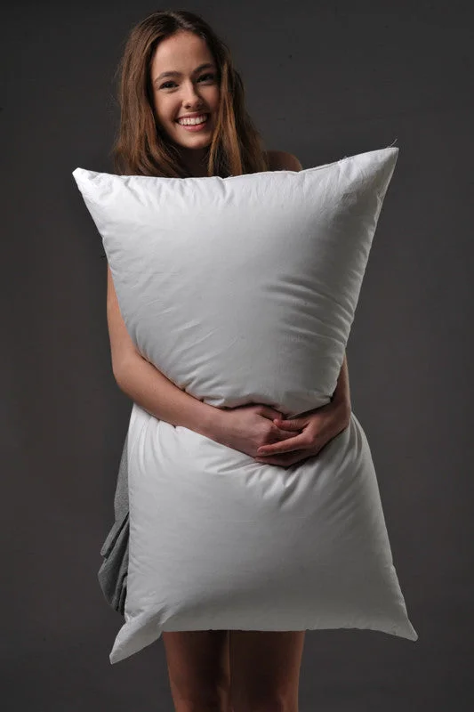 Pregnancy Pillows for Expectant MothersKing Size Firm Pillow 95% European Duck Down/5% European Duck Feather German Batiste TE100