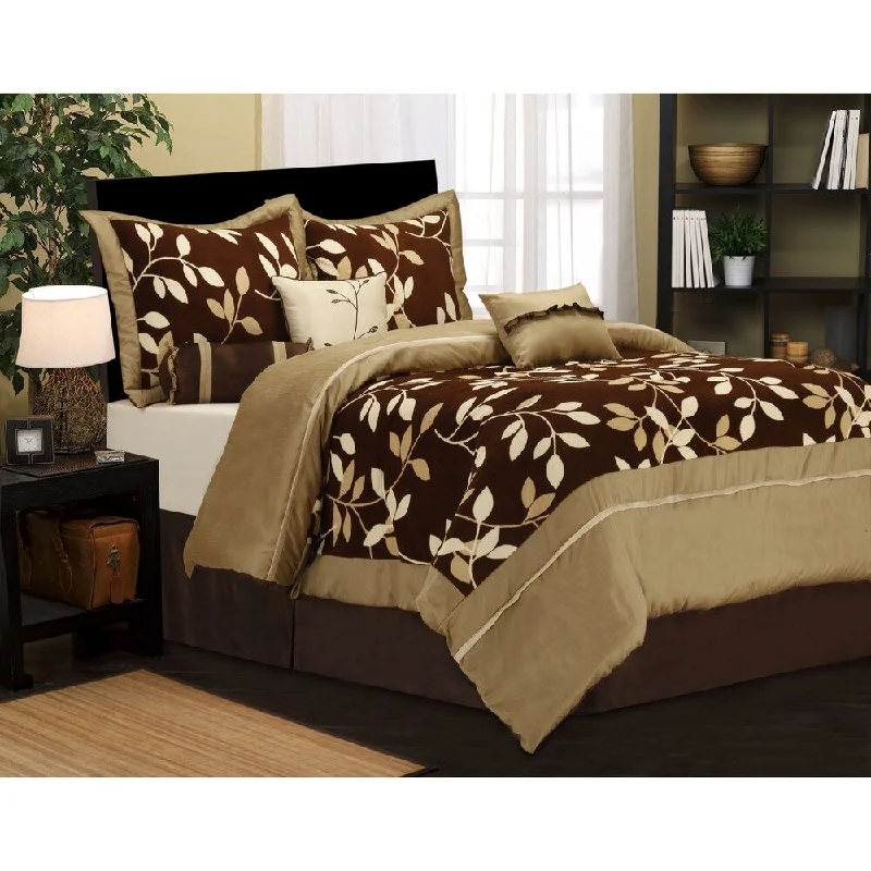 Microfiber - filled comforters that are lightweight and easy to care forFlorentina 7-Piece Comforter Set