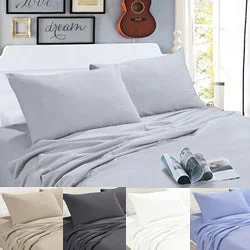 Thermal - Regulating Bamboo Sheets for All - Season ComfortEgyptian Cotton Flannelette Sheet Set