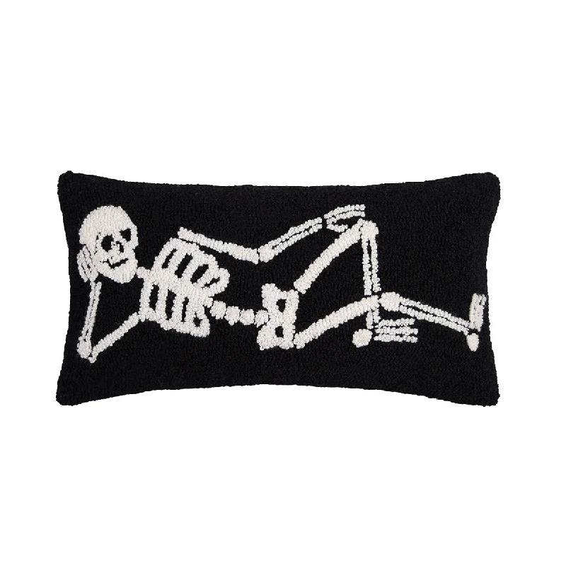 Bolster Pillows for Sofa DecorationRelaxed Skeleton Hooked Pillow