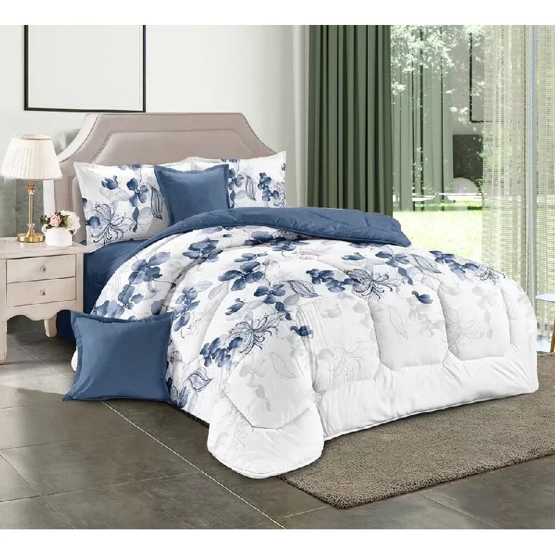 King - size comforters to fit large king - sized beds perfectlyShatex 3 Piece All Season Bedding Comforter Set