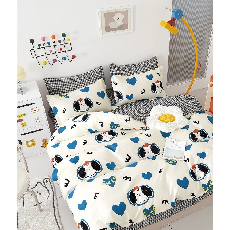 Goose down comforters known for their superior quality and insulationWyatt Animal Prints 100% Cotton Comforter Set