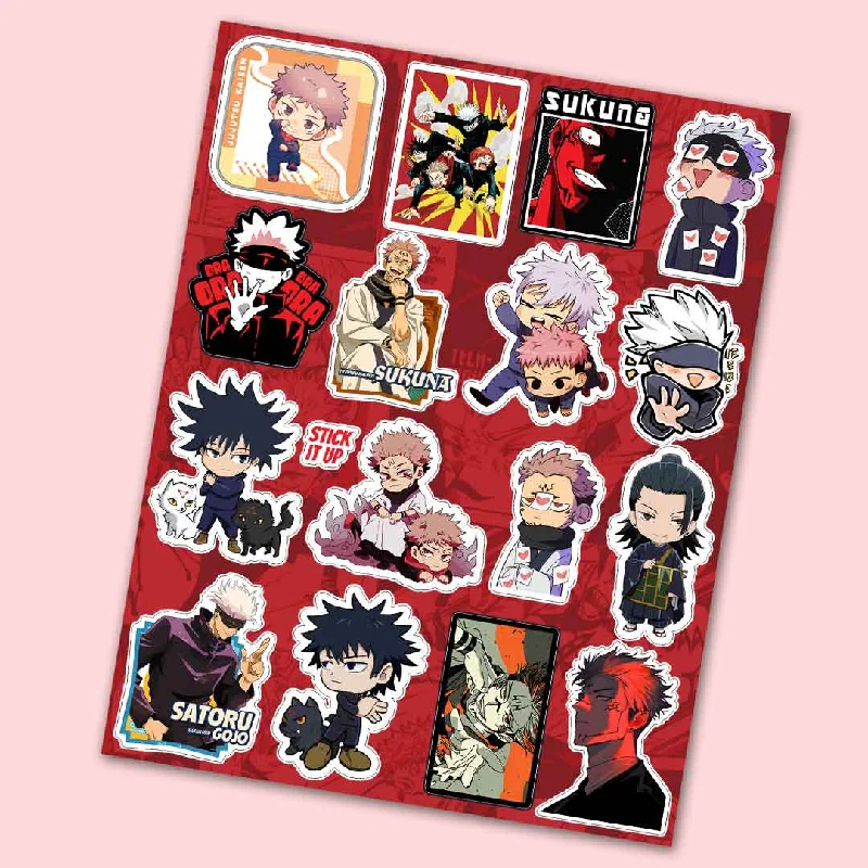 Thermal - Regulating Bamboo Sheets for All - Season ComfortJujutsu kaisen mini sticker sheet