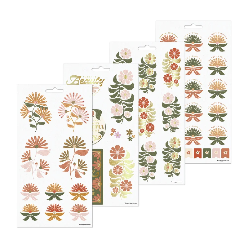 Rayon - Cotton Sheets for a Breathable and Soft BlendDesert Rose - 10 Sticker Sheets