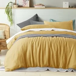 Hypoallergenic Silk Sheets for Sensitive SleepersOchre Linen Sheet Set