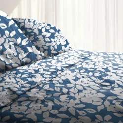 Flat Sheets with a High - Quality Finish for a Luxurious LookSloane Blue Thermal Flannel Printed Sheet Set