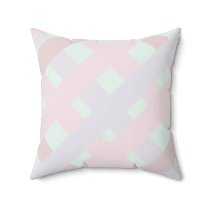 Travel Pillows for Long JourneysChic Pastel Check Pillow for Stylish Home Vibes