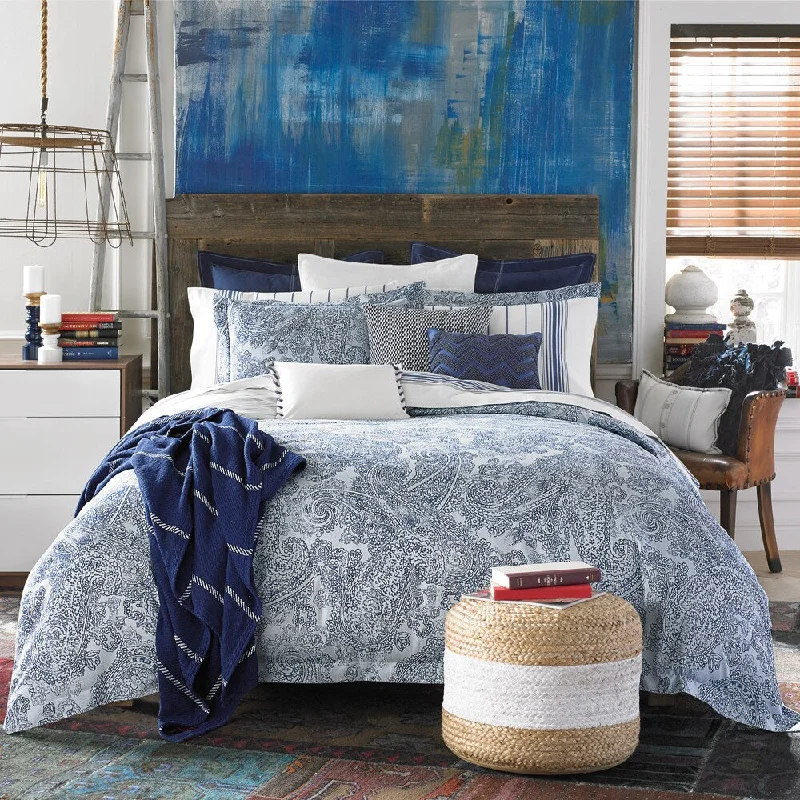 Microfiber - filled comforters that are lightweight and easy to care forTommy Hilfiger Canyon Paisley 3-piece Comforter Set