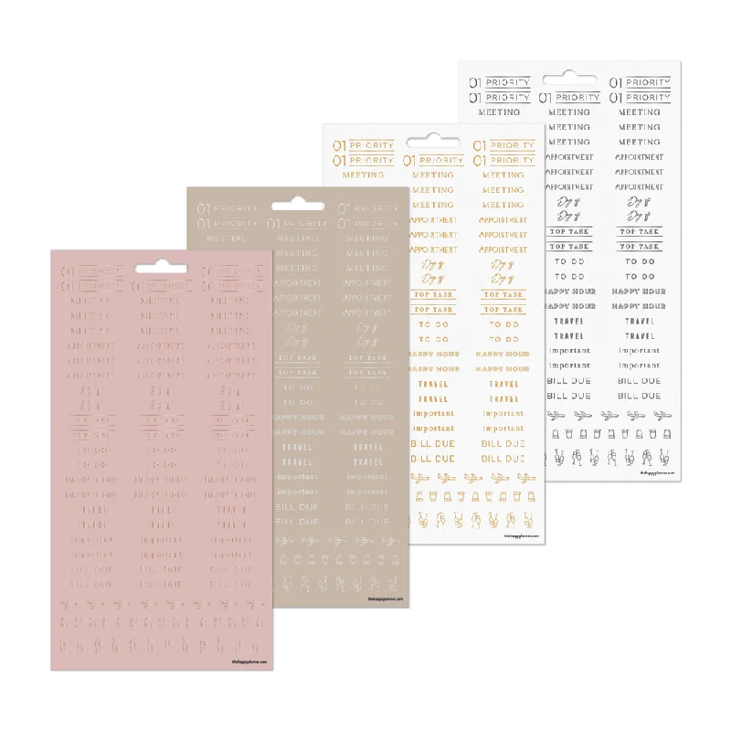 Jersey - Knit Sheets for a Comfortable and Casual BedWork + Life Ivory - 8 Sticker Sheets