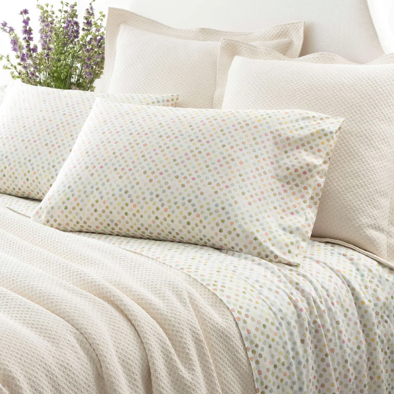 Quilted Cotton Sheets for a Warm and Inviting BedPine Cone Hill Watercolor Dots Sheet Set