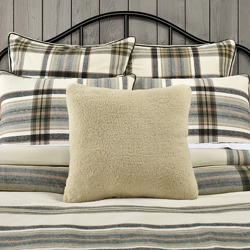 Plush Pillows for a Cozy BedDaniel Plaid 18" Square Decorative Throw Pillow