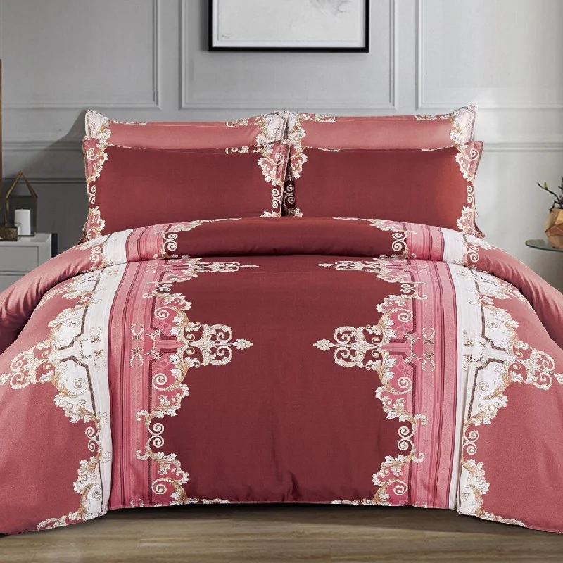 Queen - size comforters for standard queen - sized mattressesShatex Textured City Pattern Bedding Comforter Set