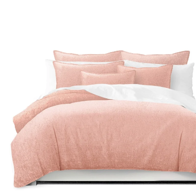 Queen - size comforters for standard queen - sized mattressesJuno Velvet Blush Comforter and Pillow Sham(s) Set