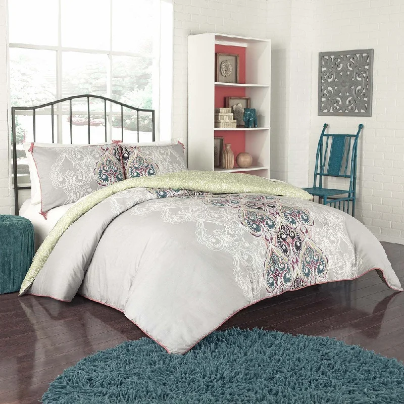 Cotton - filled comforters for a breathable and natural sleep experienceVue Suvi Brocade 3-piece Comforter Set