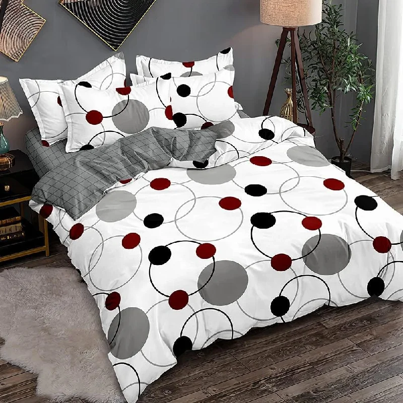 Latex - filled comforters with a bouncy texture and good supportShatex Bedding Comforter Set 3 Piece Dot Pattern All Season