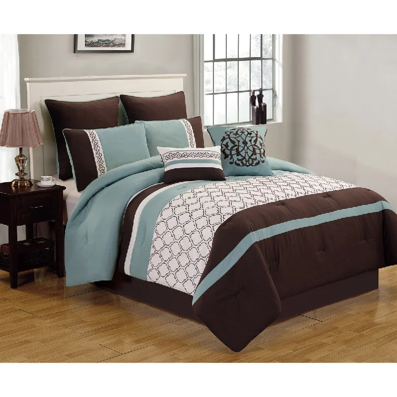 King - size comforters to fit large king - sized beds perfectlyRiverbrook Home Tolbert 8 Piece Comforter Set