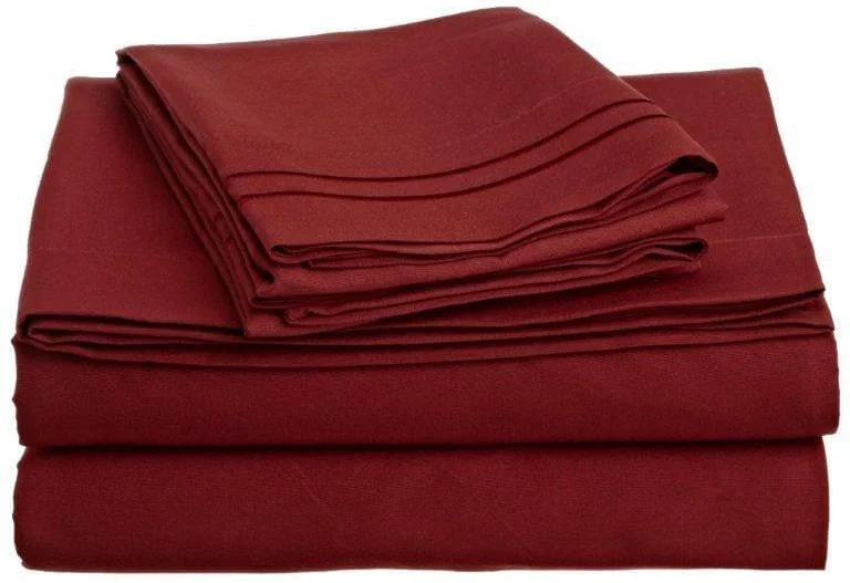 Wrinkle - Free Polyester Sheets for a Low - Maintenance BedClara Clark 1500 Series Deep Pocket Bed Sheet Set