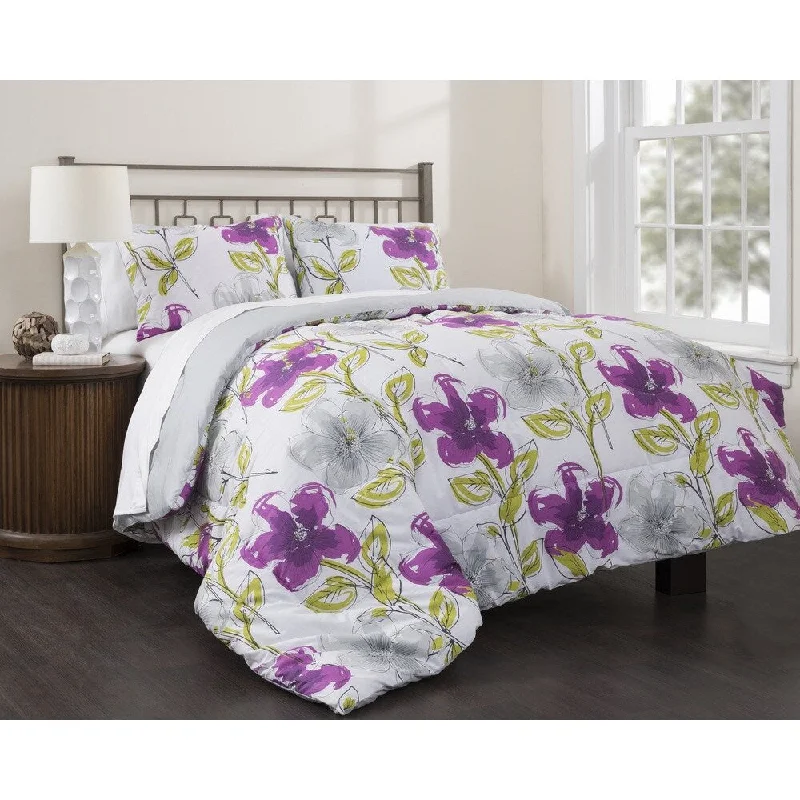 Queen - size comforters for standard queen - sized mattressesDream Garden 3-piece Comforter Set