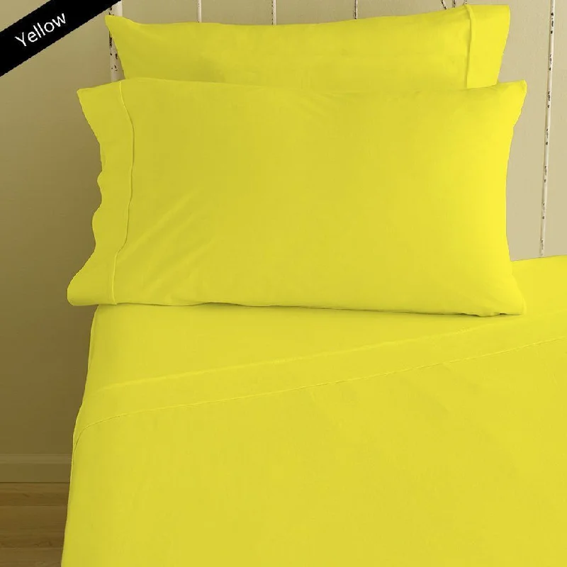 Flat Sheets with a High - Quality Finish for a Luxurious LookQueen Flat Sheet Yellow Egyptian Cotton 1000 Thread Count