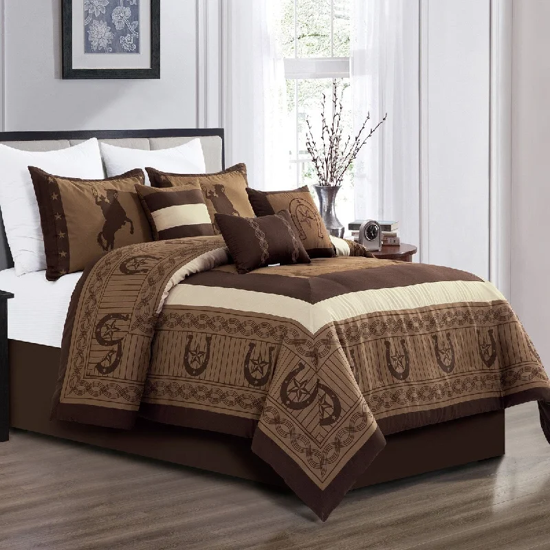 King - size comforters to fit large king - sized beds perfectlyRIDER Luxury 7 Piece Comforter