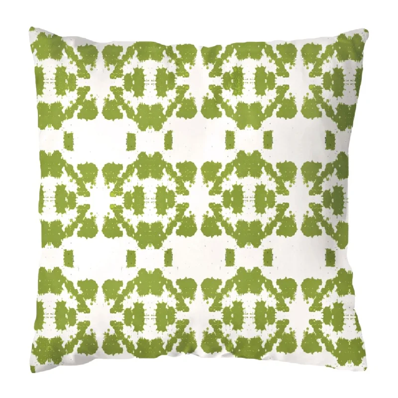 Solid - colored duvet covers in classic colors like white, black, and navy for a timeless lookMosaic Green 22x22 Outdoor Pillow