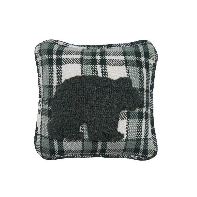 Plush Pillows for a Cozy BedBear Hooked Mini Pillow