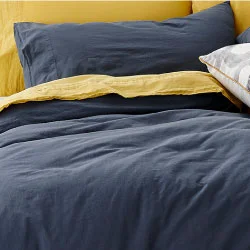 Wrinkle - Free Polyester Sheets for a Low - Maintenance BedVintage Washed Blue Cotton Sheet Set